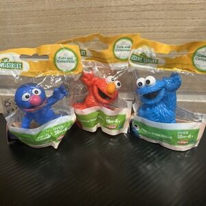 Hasbro Playskool Sesame Street Friends Elmo, Cookie Monster And  Grover Figures